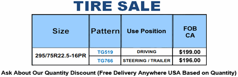 Heavy Truck and Trailer Tire For Sale Prices